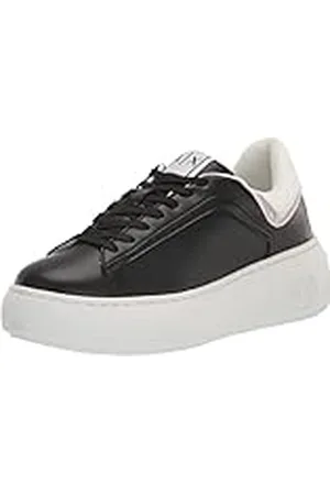 Armani Exchange Comfortable Fit, Light Weight, Zapatillas para Mujer, (Black), 41 EU