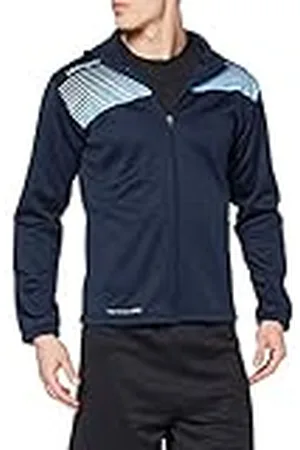 Uhlsport Liga 2.0 Cazadora con Capucha, Hombre, Azul Marino/Celeste, S