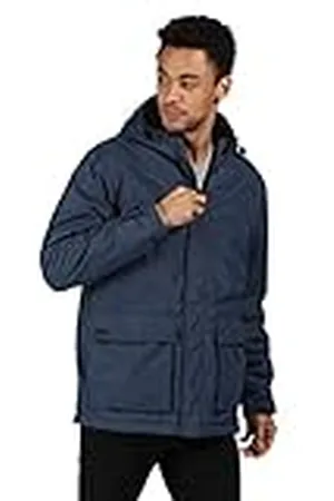 Regatta Sterlings II Chaqueta Impermeable, con Capucha, Costuras Selladas, Forro de poliéster con Aislamiento y Bolsillo Interior de Seguridad Jackets Waterproof Insulated, Hombre, , XL