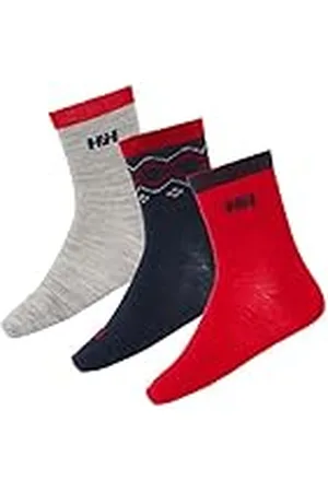 Helly Hansen Kids Unisex K Wool Sock 3Pk, Melange, 26-28