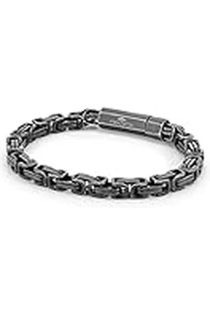 Fynch-Hatton FHJ-0026-B-19 Pulsera, Acero Inoxidable Antiguo