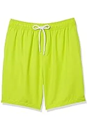 Amazon Bañador con 23 cm de Pernera, Corte Holgado y Secado Rápido - colores interrumpidos Hombre, , L
