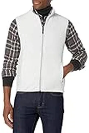 Amazon Chaleco de Forro Polar con Cremallera Completa (Disponible en Tallas Grandes y Largos Especiales) Hombre, , XL