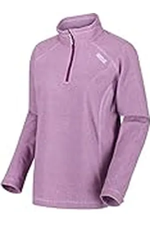 Regatta Montes - Camiseta De Microfelpa Ligera con Estampado De Rayas Diminutas Y Media Cremallera Fleece, Mujer, , 14