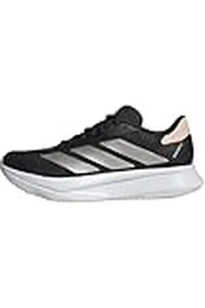 adidas Duramo SL 2 Running Shoes, Zapatillas para Correr Mujer, Core Black/Champagne Met./Powder Coral, 40 2/3 EU