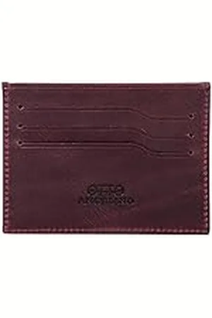 Otto Angelino Cartera con Tarjetero de Cuero Genuino Delgado para hombres, Múltiples Ranuras para Tarjetas de Crédito, Tarjetas Débito, de Banco y de Negocios, Unisex