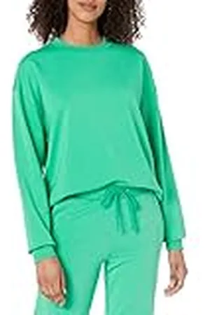 THE DROP Margot Sudadera Holgada de Manga Larga con Hombros Caídos y Cuello Redondo para Mujer, , Small