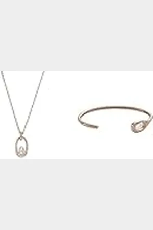 Skagen Collar Agnethe con colgante y pulsera puño de nácar para mujer