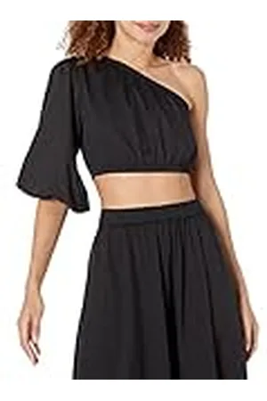 THE DROP Top cropped Anupa para mujer, en algodón, hombro descubierto, color , XXL