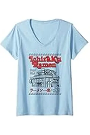 Naruto Mujer Shippuden Retro Ichiraku Ramen Shop Restaurant Anime Camiseta Cuello V