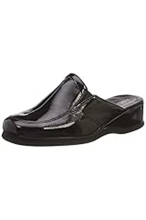 Rohde Mandal, Zapatillas de Estar por casa con talón Abierto Mujer, Black, 36 EU