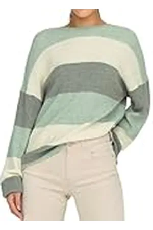 ONLY Damen Pullover de Punto Cuello Redondo Manga Larga Hombro Caído Puños de Manga Acanalados, Color: , Talla:M