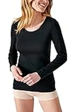 Damart Camiseta de Manga Larga de canalé Fino Thermolactyl Ropa Interior, , L para Mujer