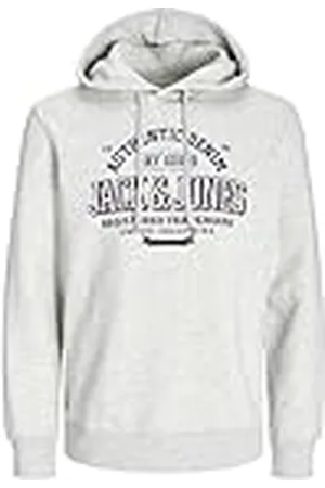 JACK & JONES JACK&JONES PLUS Jjelogo Sudadera con Capucha 2 Col 24/25 Noos Pls, Color Blanco, XXXL para Hombre