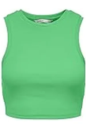 ONLY Onlvilma S/L Cropped Tank Top Jrs Noos Camiseta sin Mangas, , XL para Mujer