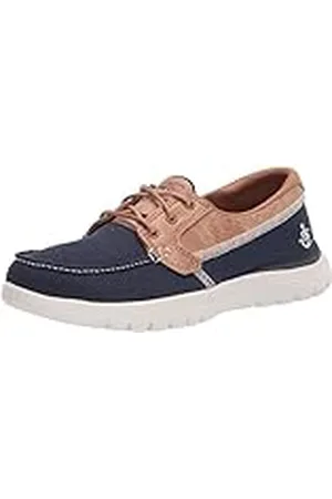 Skechers Zapatos náuticos para Mujer, Azul Marino, 6 US, , 36 EU