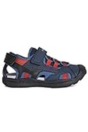 Geox J Vaniett Boy C, Sandalias para Niño, Multicolor (Navy/Dk Blue), 25 EU
