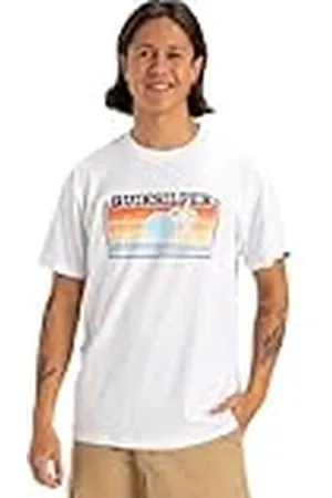 Quiksilver Sun Faded SS Camiseta, White, M Men