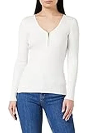 Morgan Jersey manga larga punto acanalado Blanco L