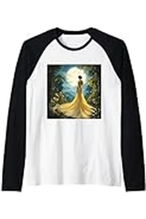Steampunk Cool Vintage Creations Vestido Amarillo Chica Fantasía Camiseta Manga Raglan