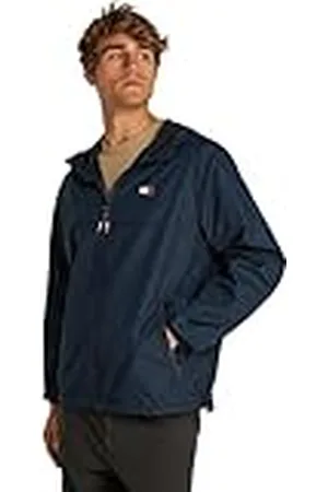 Tommy Hilfiger Cortavientos Hombre Chicago con capucha, Azul (Dark Night Navy), L