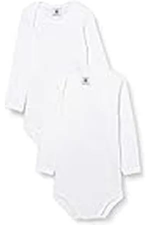 Petit Bateau A01T3, Body a Rayas de Manga Larga Unisex bebé (Pack de 2), , 4 años