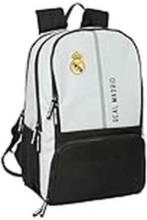 Safta REAL MADRID 1ª EQUIPACIÓN 24/25 - Mochila para Pádel, Mochila de Deporte, Ideal para Diferentes Edades, Cómoda y Versátil, Calidad y Resistencia, 30x17x42 cm, Color