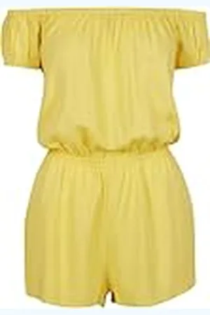 Urban classics Ladies Off Shoulder Short Jumpsuit, Mono Mujer, , M