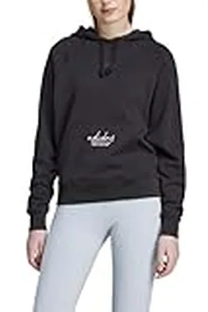 adidas Mujer Signature Graphic Embroidery French Terry Loose Hoodie, , L