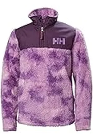 Helly Hansen Jr Champ 1/2 Zip Midlayer, Camisa Niños, Violeta (Purple), 16