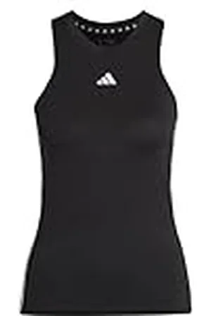 adidas Mujer AEROREADY Train Essentials Regular 3-Stripes Tank Top, Black/White, XXL