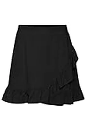 VERO MODA Vmmymilo HW Mini Falda Wvn Ga, Negro, XS para Mujer