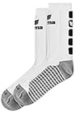 Erima 2181912 Calcetines, Unisex niños, Blanco/Negro, 31-34