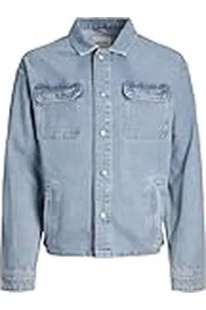 JACK & JONES Jjichase Jjovershirt MF 902 Sn Pantalones Cortos de chándal, Azul Denim, M para Hombre