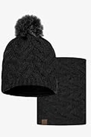 Buff Dúo Pack Knitted & Fleece Band Gorro Caryn Graphite Negro y Knitted & Fleece Braga de cuello Caryn Graphite Talla única Adulto