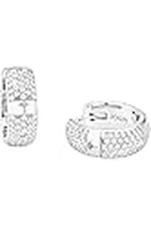 JOOP! Creoles de ley 925 joya para oreja de mujer, con zirconia cúbica sintética, 1.6 cm, , Viene en caja de regalo de joyería