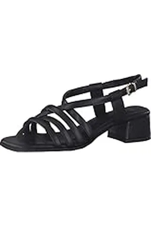 Marco Tozzi 2-2-28220-20, Sandalia con talón para Mujer, (Black), 37 EU