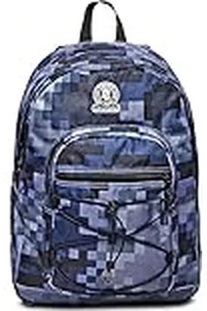 Invicta Zaino Scuola - Zaino Doppio Scomparto - Tasca Porta PC, Bag Porta Borraccia - Maxi Capienza - Zaino Viaggio, Zaino Università - Tessuto 100% Eco GRS