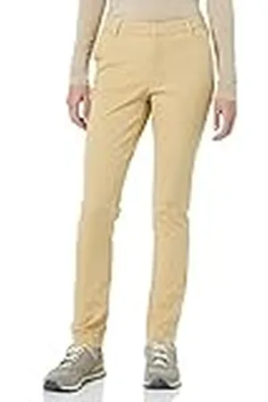 Amazon Pantalón Bielástico de Pernera Recta y Largo Completo Mujer, , 40