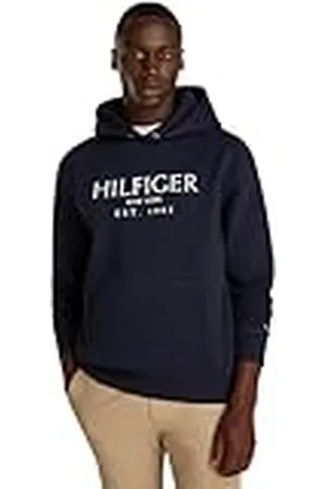 Tommy Hilfiger Sudadera Hombre con Bolsillo Canguro, , XS