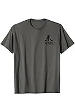 Atari Vintage Gaming Logo Black Retro Arcade Fun Graphic Camiseta