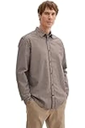 TOM TAILOR 1042654 Camisa, 35987-Azul Marino Naranja Pequeño Check, XXXL Hombres