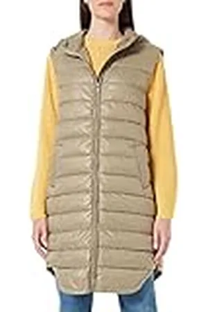 ONLY Onlmelody Shiny Otw-Riñonera con Capucha Chaleco Largo Acolchado, Sirena, M para Mujer