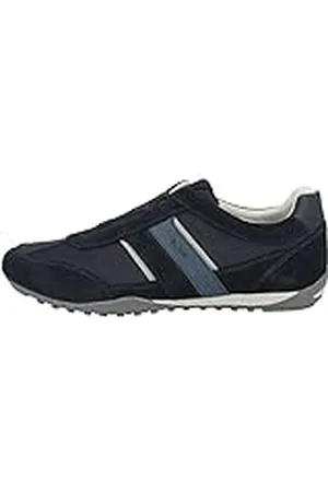Geox U Wells A, Sneakers para Hombre, Azul , 46 EU
