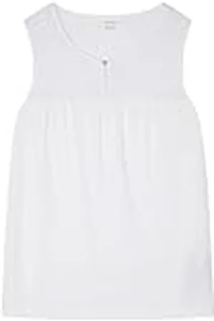 Springfield SPRINGFILED Camiseta Cuello Botón Plumeti, Camiseta Mujer, white, XS