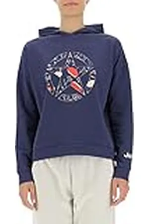 Jeep O102607-A184 J Woman Hooded Cropped Sweatshirt Star Botanical Print J22W Mujer S