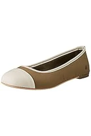 Art Lens, Sandalias Planas Mujer, Kaki-Cream, 37 EU