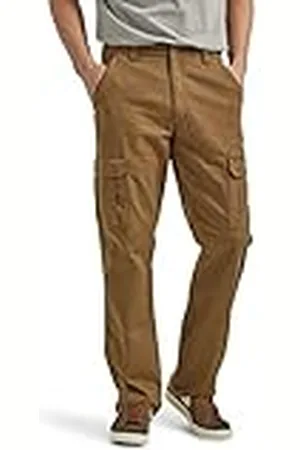 Wrangler Wrangler Pantalones Vaqueros Cargo para Hombre, Corte Holgado, Pierna Recta, Canguro, 36W / 34L