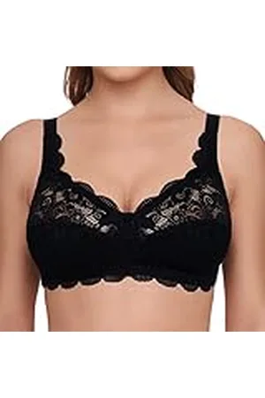 Susa Damen BH ohne Bügel aus elastischer Spitze Latina Sujetador sin Aros, Negro (Schwarz 004), 105C para Mujer
