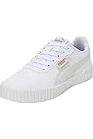 PUMA Carina 2.0 Logobsession, Zapatillas Mujer, Blanco Oro, 38 EU